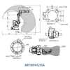 BR1210A Brazo robótico automático industrial CNC de 6 ejes de alta calidad