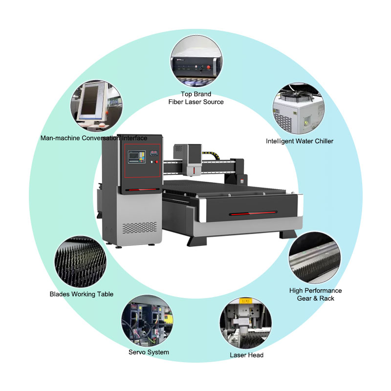 Máquina cortadora láser de alta precisión Heavth E-Series