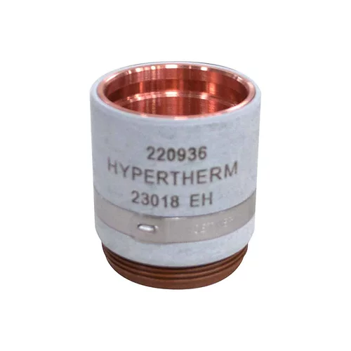 Hypertherm 220936 Tapa protectora, Hypro2000 O2/Aire en el sentido de las agujas del reloj con pestaña Ihs